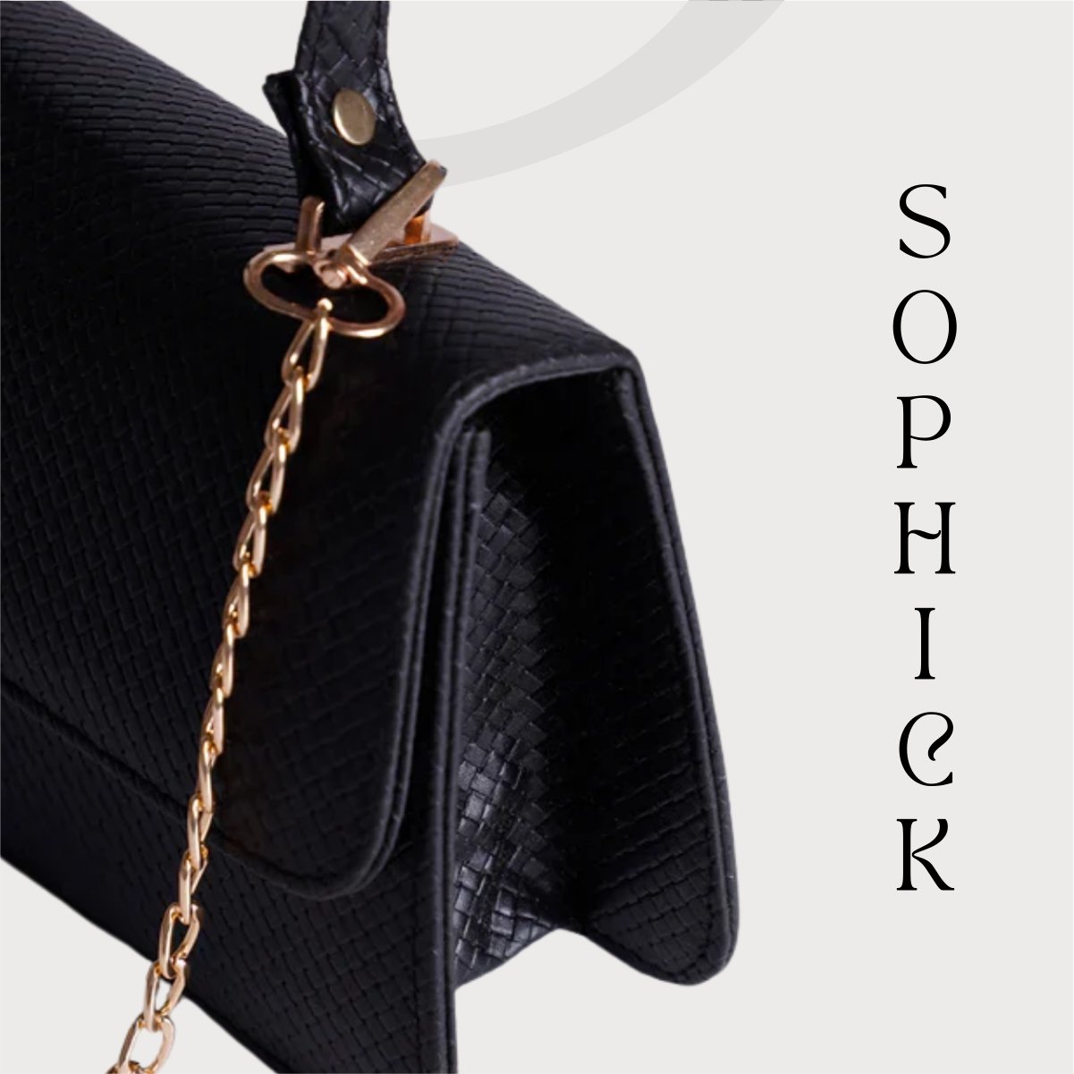 Zellbury Cross-Body Bag (Black Textured) - Image 2