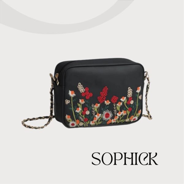 Miri "Blooming Meadows" Hand-Embroidered Sling Bag