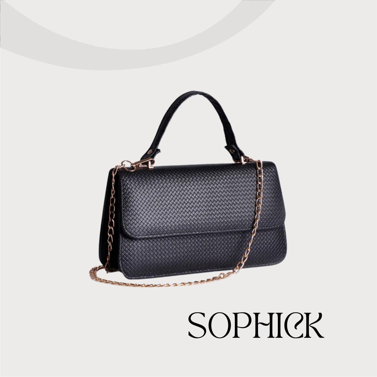 Zellbury Cross-Body Bag (Black Textured) - Image 4